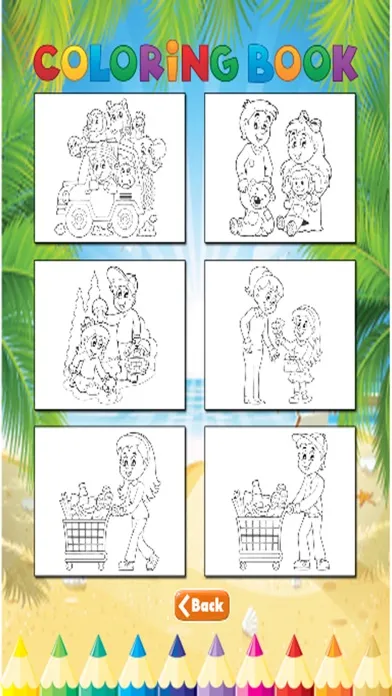 ภาพหน้าจอของ Family Coloring Book - Activities for Kids