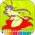 Fantasy Elf Girl Coloring Book - for Kid