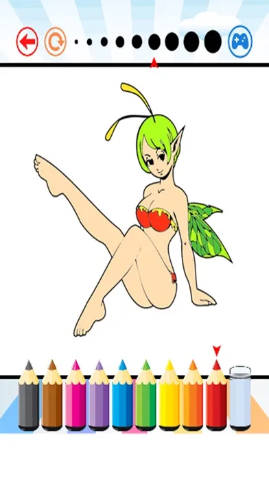 Tangkapan layar Fantasy Elf Girl Coloring Book - for Kid