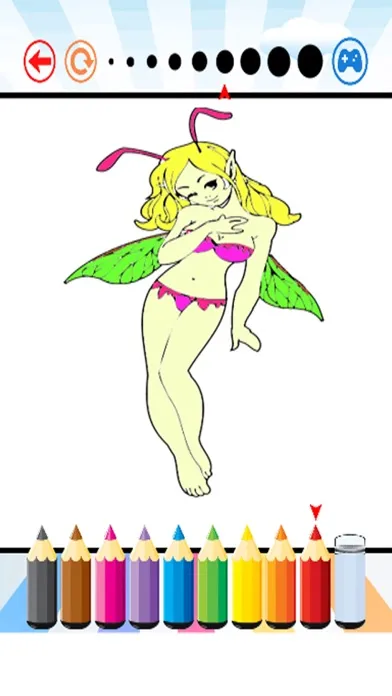 Tangkapan layar Fantasy Elf Girl Coloring Book - for Kid