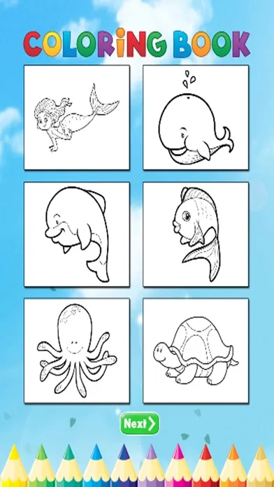 Ảnh chụp màn hình của Mermaid Beach Coloring Book - Activties For Kid