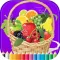 Mixed Fruit Coloring Book - Activities for Kid