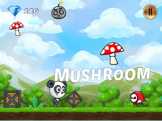 Panda ABC Running Adventure Game Free iPad 應用截圖