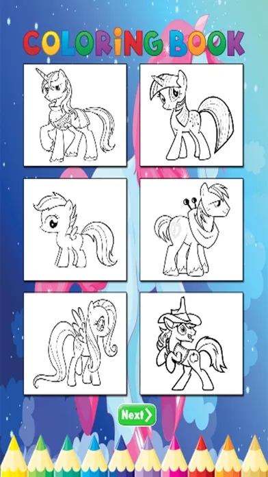 تصاویر Pony Art Coloring Book - Activities for Kids