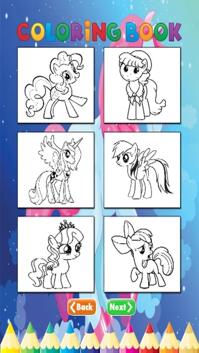 تصاویر Pony Art Coloring Book - Activities for Kids