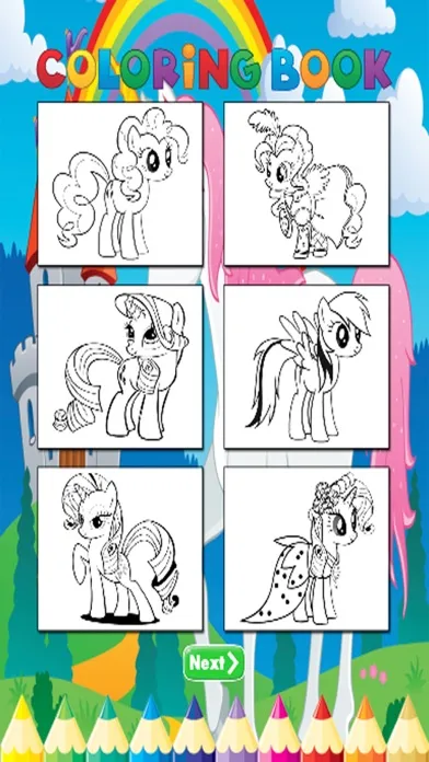 Pony Coroling Book - Activities for Kids应用截图