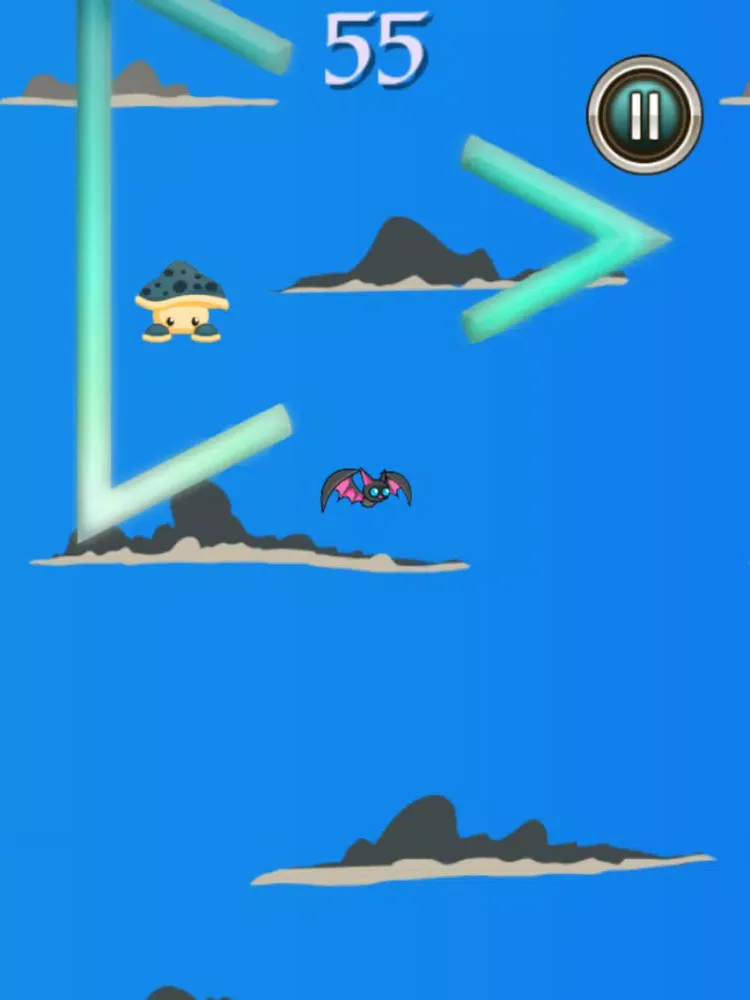 Tangkapan skrin Super Bat Endless Flying Game Free iPad 