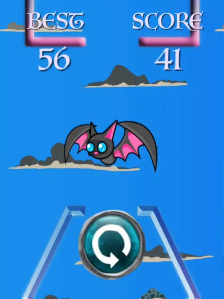 Tangkapan skrin Super Bat Endless Flying Game Free iPad 
