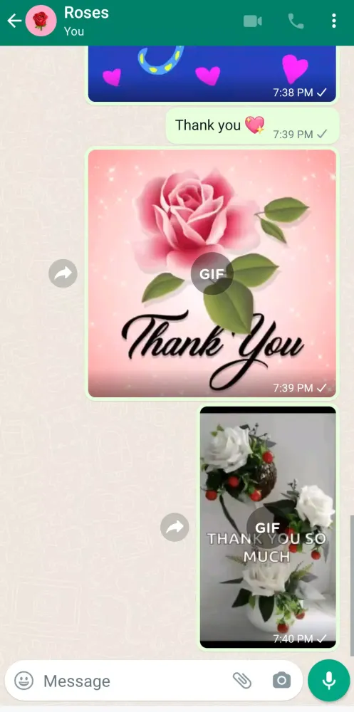 Thank You - GIF & Stickers Screenshots