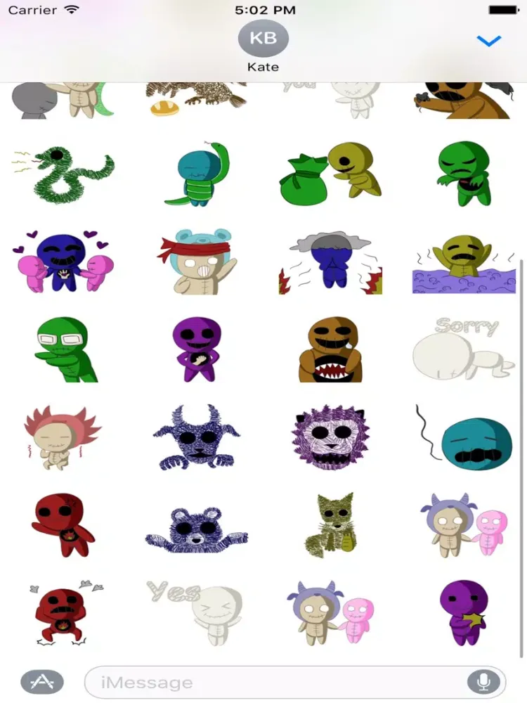 Zrzuty ekranu 7 Sins Stickers iPad 