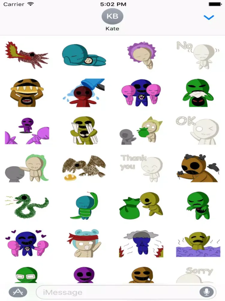 Zrzuty ekranu 7 Sins Stickers iPad 