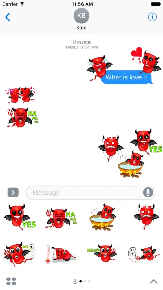 تصاویر Devil Love Stickers