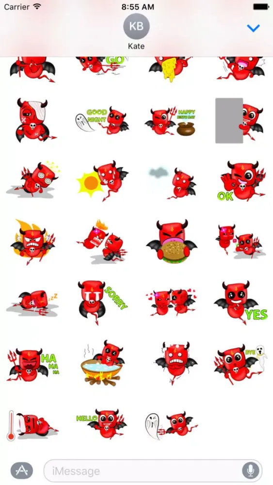 تصاویر Devil Love Stickers