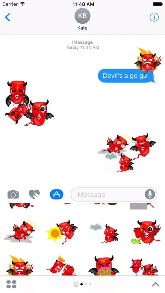 تصاویر Devil Love Stickers