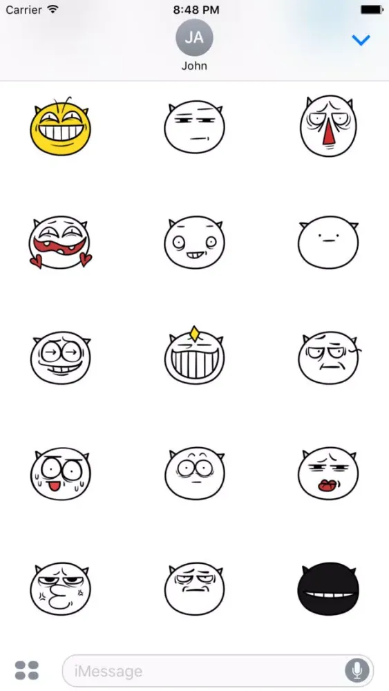Demon Emoticons Animated Stickers應用截圖