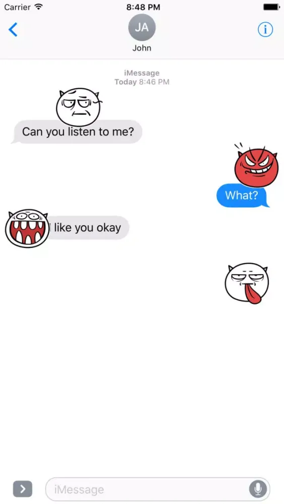 Demon Emoticons Animated Stickers應用截圖