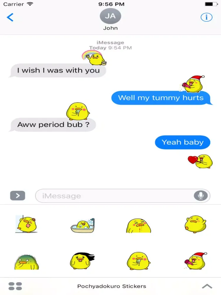 Captures d'écran de Duckling Animated Gifs Emoji iPad 