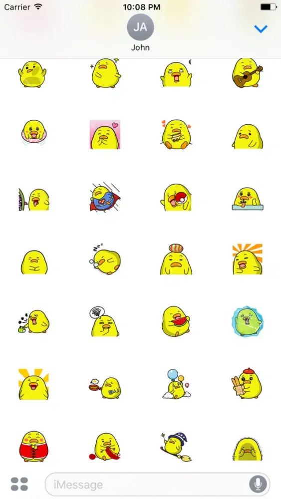 Captures d'écran de Duckling Animated Gifs Emoji
