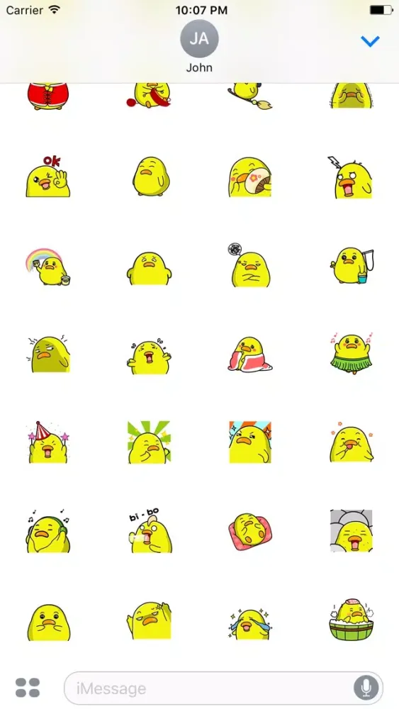 Captures d'écran de Duckling Animated Gifs Emoji