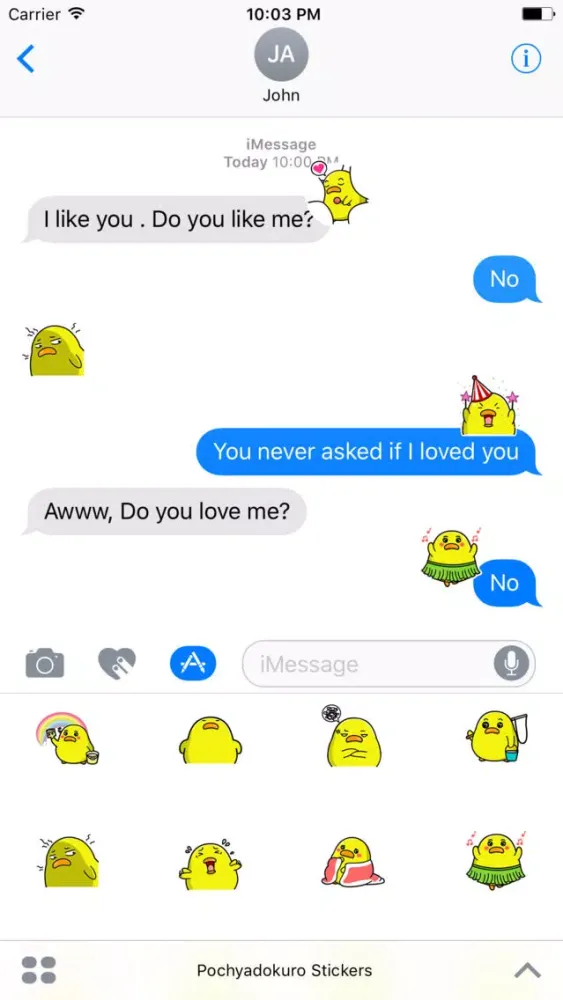 Captures d'écran de Duckling Animated Gifs Emoji