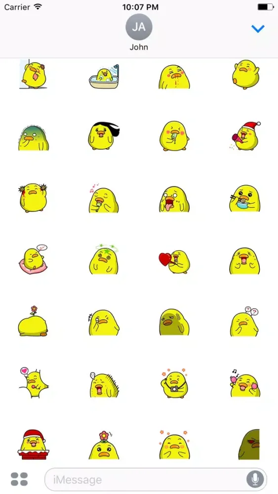 Captures d'écran de Duckling Animated Gifs Emoji