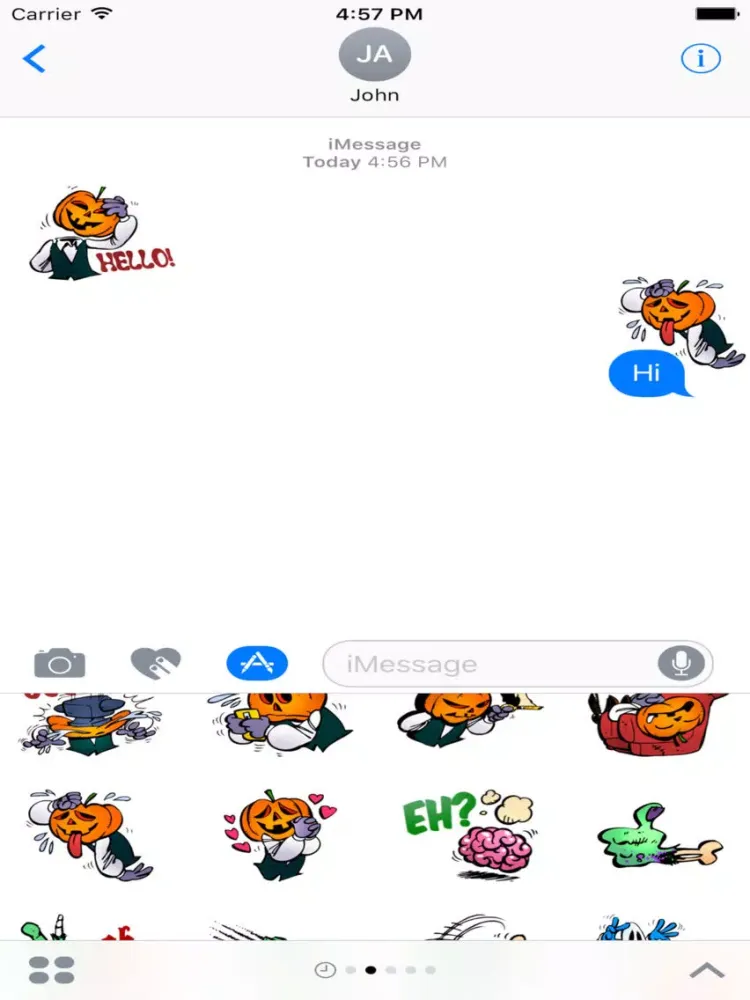 Скриншоты Scrummy Halloween Stickers iPad 