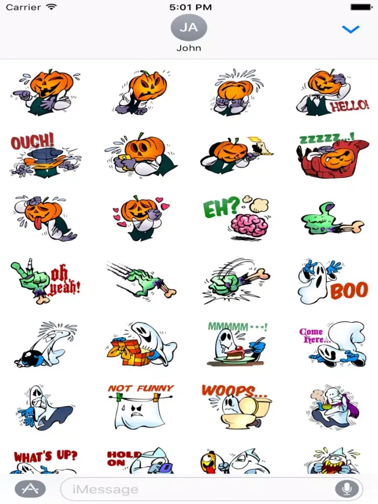 Скриншоты Scrummy Halloween Stickers iPad 
