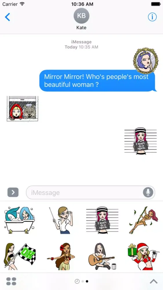 Capturas de tela do Sexy Cosplay Girls Stickers