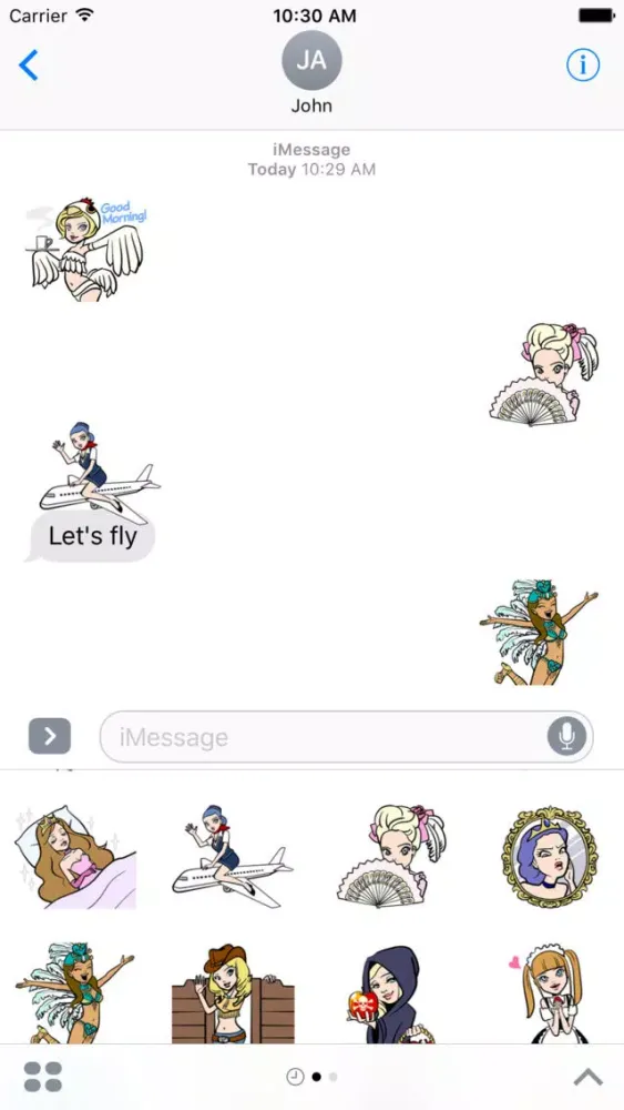 Capturas de tela do Sexy Cosplay Girls Stickers