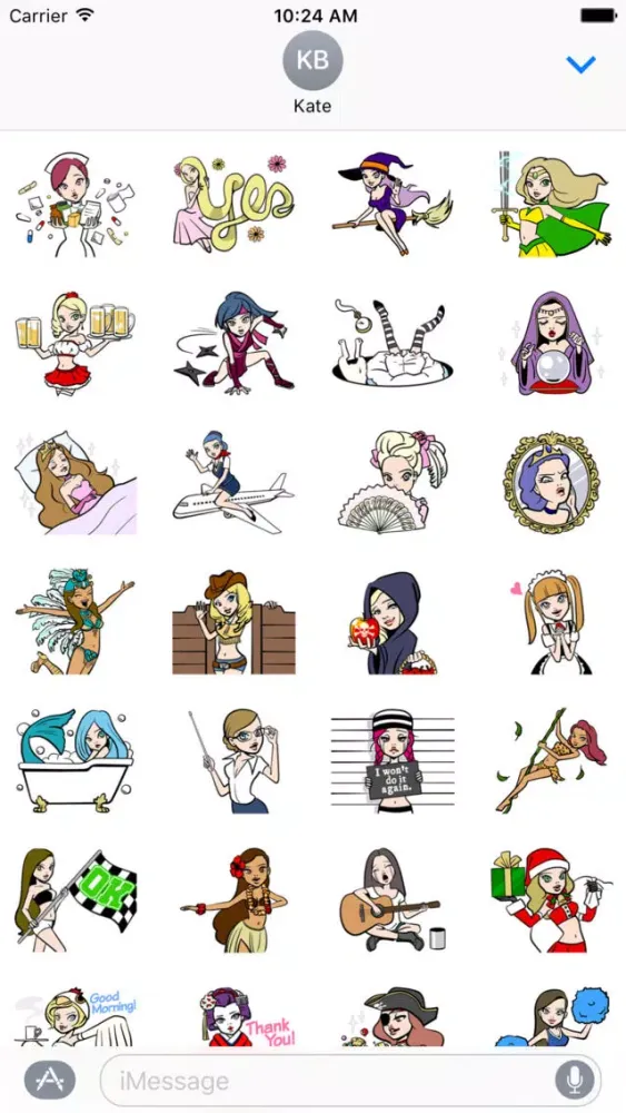 Capturas de tela do Sexy Cosplay Girls Stickers