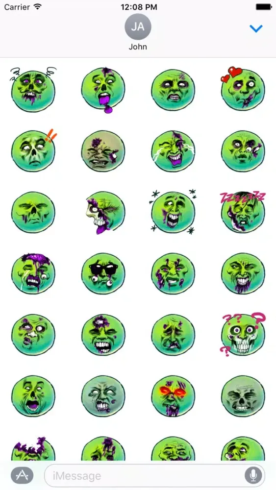 Скриншоты Zombie Halloween Stickers