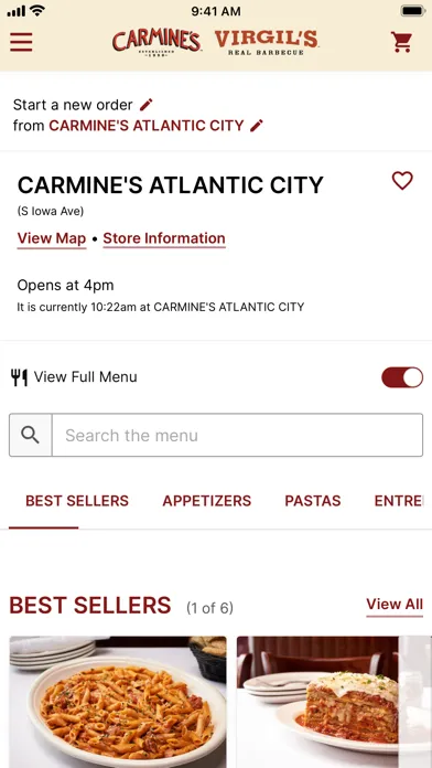 Captures d'écran de Carmine's NYC & Virgil's BBQ