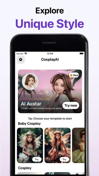 Скриншоты Cosplay AI Photo Generator