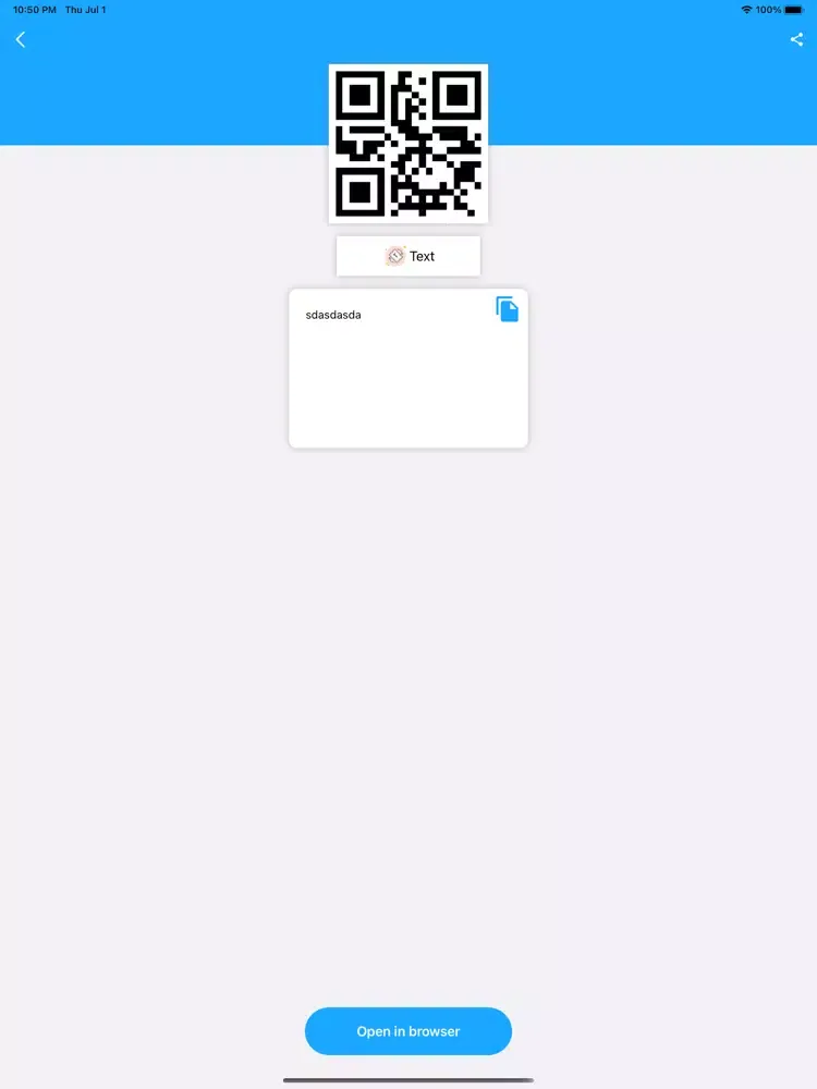 Tangkapan skrin Scan Me: QR Code Reader & OCR iPad 