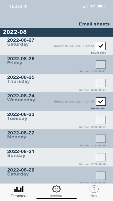 Daily Timesheets应用截图