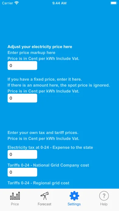 Capturas de pantalla de Electricity Spot Prices