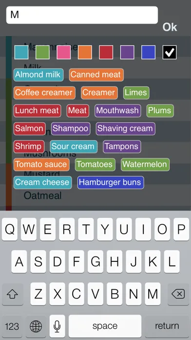 Zrzuty ekranu Grocery list - online sync