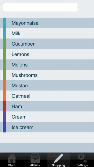 Zrzuty ekranu Grocery list - online sync