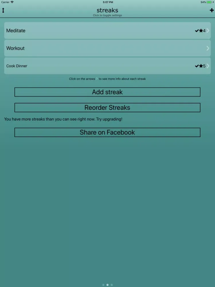 ภาพหน้าจอของ streaks - good habit builder iPad 
