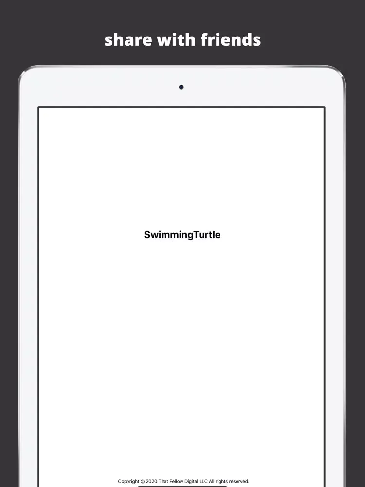Swimming Turtle iPad  स्क्रीनशॉट