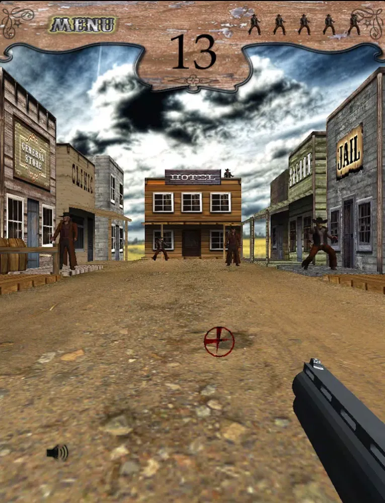 Capturas de tela do A Western Shootout: A Fun Free Shooting Gallery iPad 
