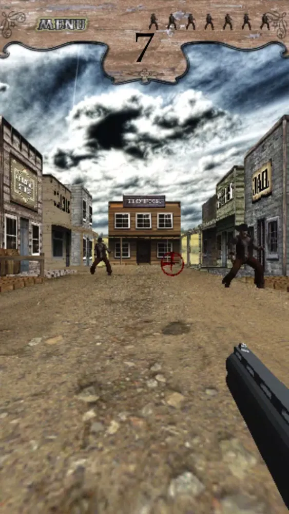Capturas de tela do A Western Shootout: A Fun Free Shooting Gallery