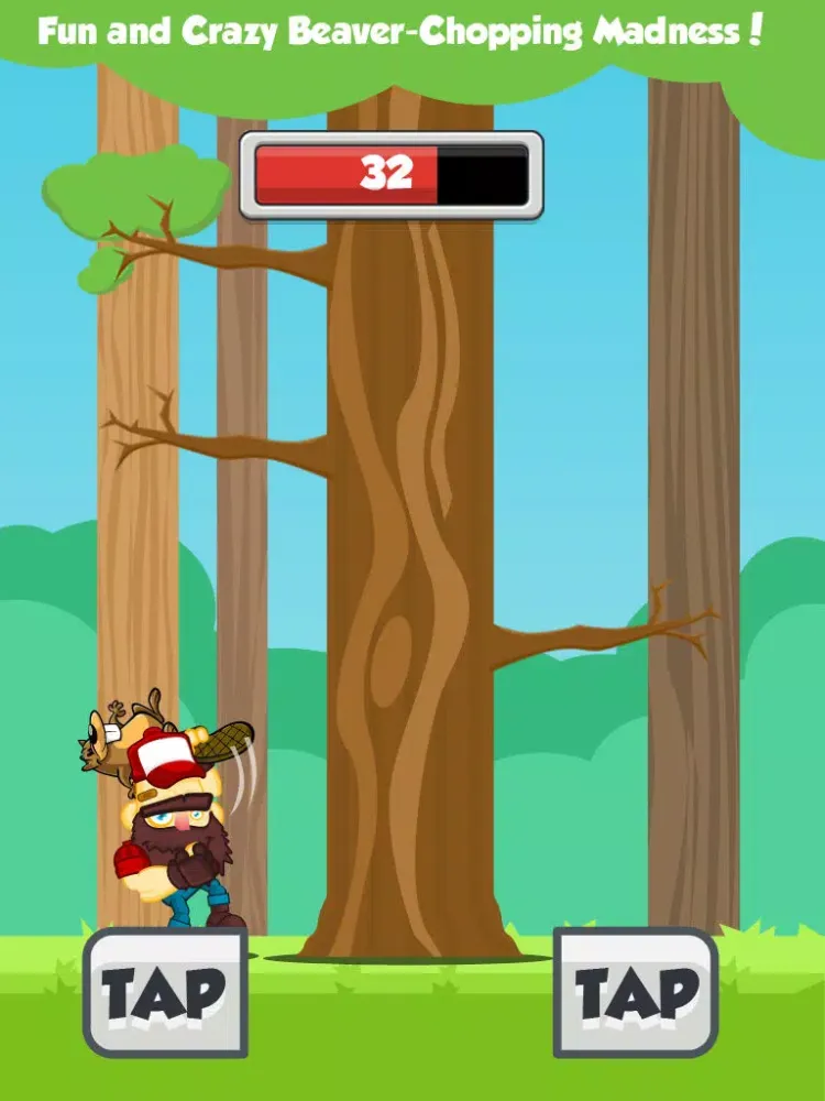 Zrzuty ekranu Crazy Beaver Man - Chop Wood and be a LumberJack iPad 