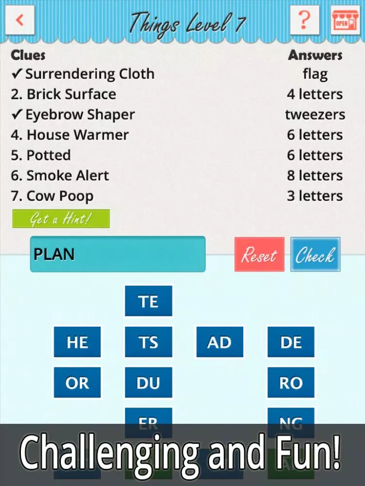 Just Seven Words 2 - More Challenges for Word Game Experts iPad  سکرین شاٹس
