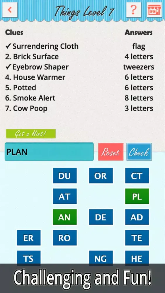 Just Seven Words 2 - More Challenges for Word Game Experts سکرین شاٹس