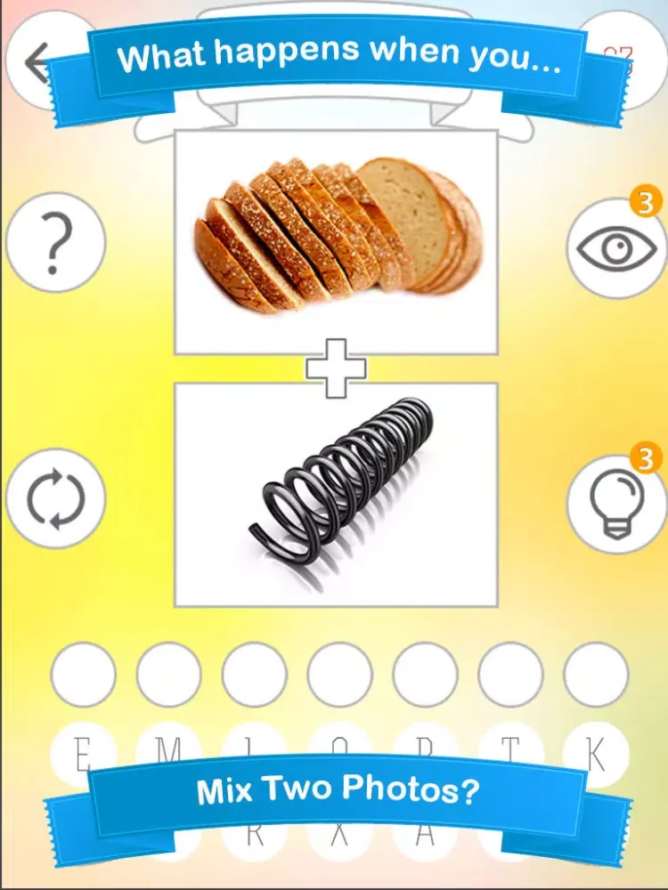Zrzuty ekranu Mix Two Photos - A Word Photo Puzzle Game for your Brain iPad 