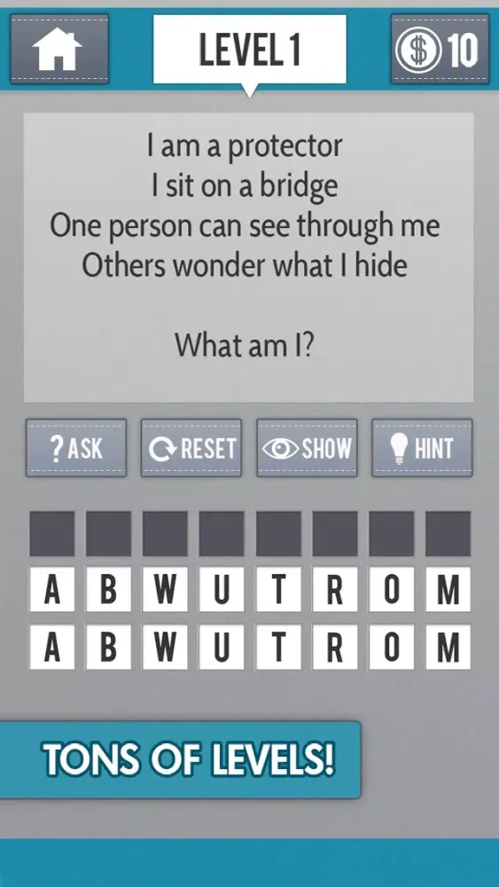 Captures d'écran de The Riddle Game 2 - Guess the Little Riddles Games