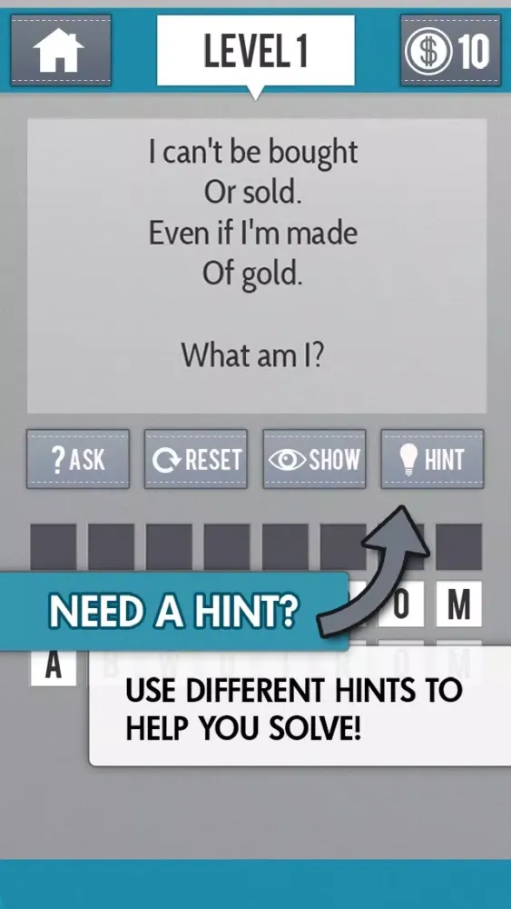 Captures d'écran de The Riddle Game 2 - Guess the Little Riddles Games