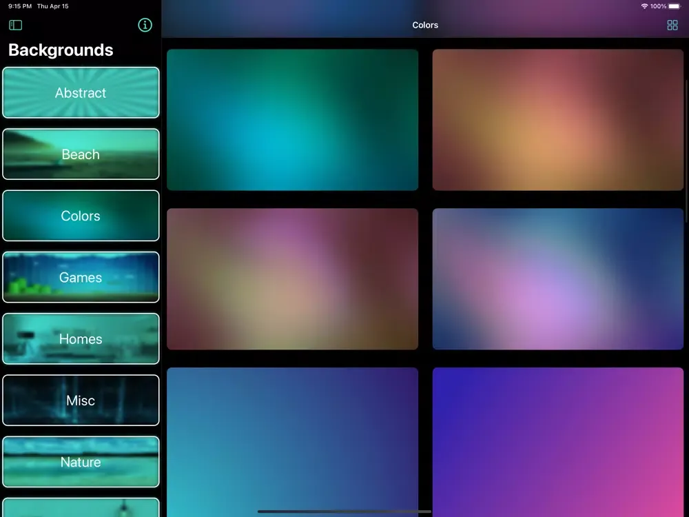 Virtual Backgrounds iPad 應用截圖