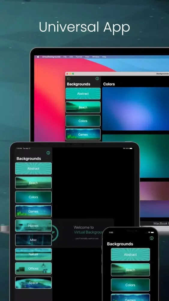 Virtual Backgrounds應用截圖
